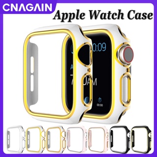 Cnagai เคสแข็ง PC สําหรับ Apple Watch Series 8 7 6 5 4 3 2 1 45 มม. 41 มม. 44 มม. 40 มม. 42 มม. 38 มม. iWatch