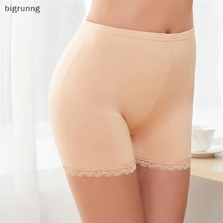 Bigrunng กางเกงขาสั้น กางเกงบ็อกเซอร์ ลูกไม้ ไร้รอยต่อ เพื่อความปลอดภัย สําหรับผู้หญิง SG