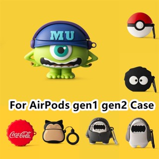 【จัดส่งด่วน】เคสหูฟัง แบบนิ่ม ลายการ์ตูน สําหรับ AirPods gen1 gen2 AirPods gen1 gen2