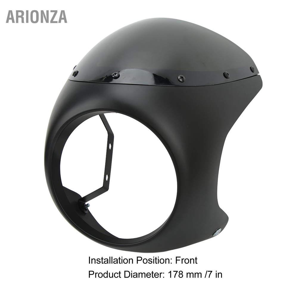 arionza-ไฟหน้ารถจักรยานยนต์-7in-fairing-พื้นผิวเรียบทนต่อการสึกหรอ-universal-fit-สำหรับรถมอเตอร์ไซด์รอบไฟหน้า