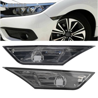 ALABAMAR ไฟเลี้ยวด้านข้างฝาครอบไฟเลี้ยวกรณีไม่มีหลอดไฟ LED สำหรับ Honda Civic 10th Generation 2016-2021