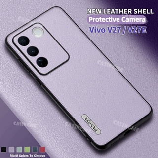 เคสโทรศัพท์มือถือหนัง กันกระแทก คุณภาพสูง สําหรับ Vivo V27 V27E 5G VivoV27 Pro V 27 E VivoV27E 27E 5G 2023