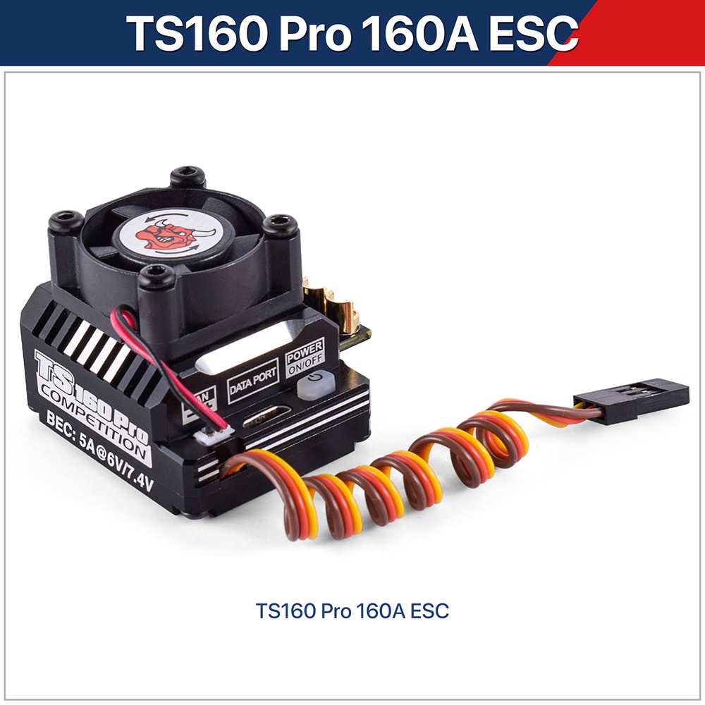 SKYRC TORO TS160 160A ブラシレスセンサー付き ESC Skyrcトロ-ブラシレスセンサードesc rcカー1:10バギー、TS160プロ