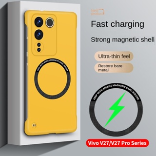 เคสโทรศัพท์มือถือ PC แข็ง ผิวด้าน บางมาก กันกระแทก ไม่มีกรอบ สําหรับ Vivo V27 V 27 Pro 5G V27e V27Pro V23 V23Pro 5G