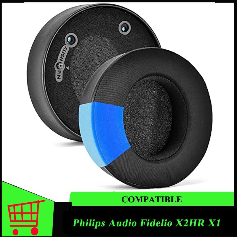 แผ่นครอบหูฟัง-แบบเปลี่ยน-สําหรับ-philips-audio-fidelio-x2-hr-x1-เจลระบายความร้อน-สีดํา-x2-x1