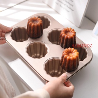 ALISONDZ Dessert Cannele Mould Custard Cake Pan Canele Mold Bakeware Cookware Carbon Steel Pastry Mousse Non-Stick Baking Tool