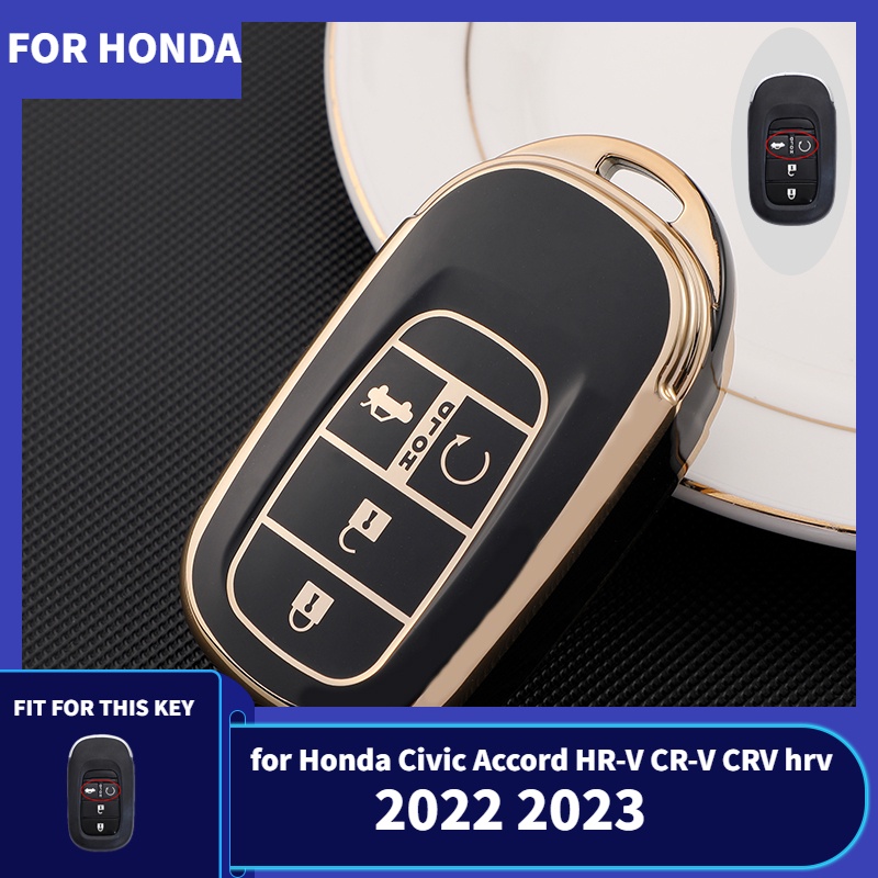 เคสกุญแจรีโมตรถยนต์-tpu-4-ปุ่ม-อุปกรณ์เสริม-สําหรับ-honda-civic-2022