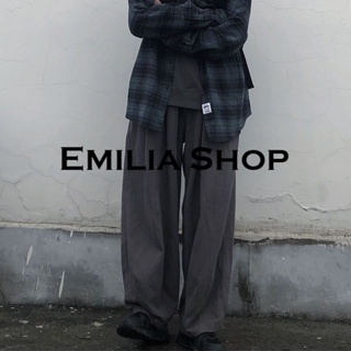 EMILIA SHOP กางเกงขายาว กางเกงเอวสูง ผู้หญิงสไตล์เกาหลี เสื้อผ้าแฟชั่นผู้หญิง  2023 ใหม่  A23L0N1 0613
