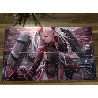 Azur Lane Yugioh Playmat Prinz Eugen CCG TCG แผ่นรองเมาส์ และแผ่นรองเมาส์ 18 ชิ้น