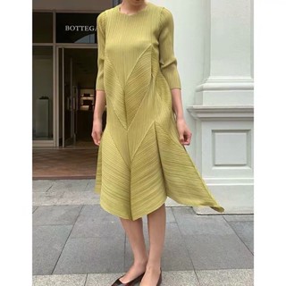 Restock!! 2MUAY รุ่น GJO7157 HALF SLEEVE VOLUME PLEAT DRESS เดรสผู้หญิง เดรสพลีทคุณภาพ 10 สี FREE SIZE