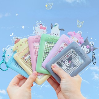 Sanrio เคสใส ลายการ์ตูนเมโลดี้ คุโรมิ ขนาด 3 นิ้ว ป้องกันโฟโต้การ์ด