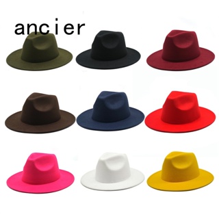 Ancier หมวกผ้าวูล สไตล์เรโทร สําหรับผู้ชาย