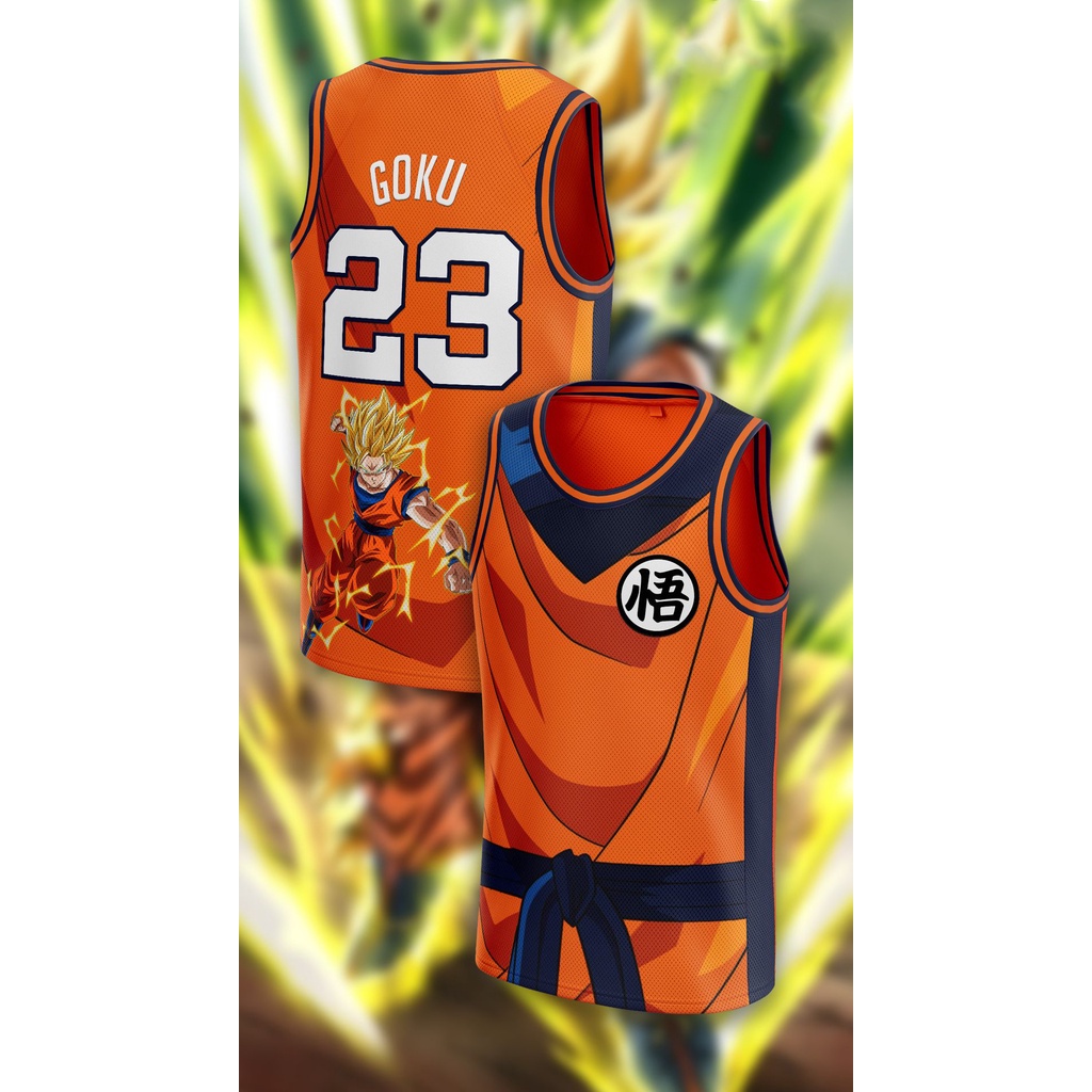 เสื้อกีฬาแขนสั้น ลาย Goku Dragon Ball Z Concept Jersey Shopee Thailand