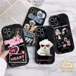 เคสโทรศัพท์มือถือนิ่ม ขอบโค้ง พิมพ์ลายสุนัขน่ารัก 3 มิติ สร้างสรรค์ สําหรับ Oppo A77 A57 A35 A77S A17K A54 A74 A17 A31 A33 A3s A16 A11K A5s A16s A7 A15s A15 A12 A12E