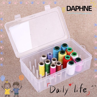 Daphne กล่องใส 42 แกน สําหรับจัดเก็บด้ายเย็บผ้า สายเบ็ดตกปลา