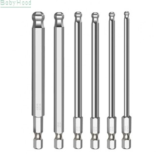 【Big Discounts】6pcs Ball End Hex Screwdriver Bits Metric Hex Bit 100mm Long Magnetic Driver Bit#BBHOOD