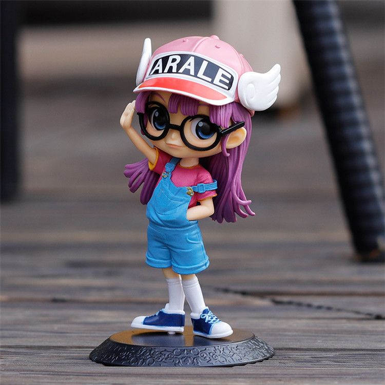 ตุ๊กตาฟิกเกอร์-arale-arale-pink-hair-iq-dr-โมเดลรถยนต์-เหมาะกับของขวัญ-ของเล่นสําหรับเด็ก