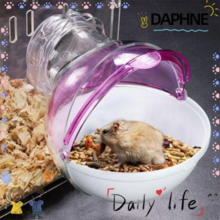 Daphne อุปกรณ์เสริมห้องน้ําหนูแฮมสเตอร์พลาสติกขนาดเล็กหลากสีสัน