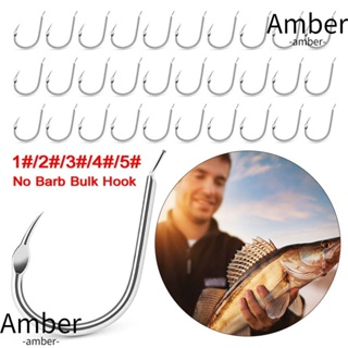 AMBER ตะขอตกปลา เหล็กคาร์บอน อุปกรณ์เสริม สําหรับตกปลาคาร์พ