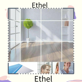 ETHEL1 Ethel1 สติกเกอร์กระจก ลายกระเบื้อง สําหรับติดตกแต่งผนังห้องนอน ห้องน้ํา 10 ชิ้น