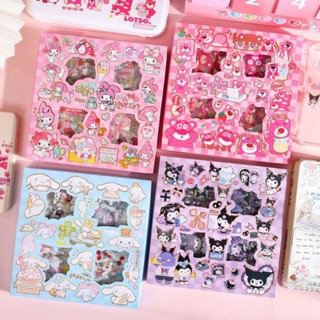 SANRIO สติกเกอร์ PVC กันน้ํา ลาย Kuromi Cinnamoroll My Melody สําหรับเด็ก 100 ชิ้น