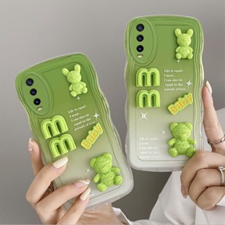 เคส  vivo y20 เคส  vivo y12s เคส  vivo y12g เคส vivo y20s เคสโทรศัพท์มือถือ ไล่โทนสี 3D พร้อมตุ๊กตาน่ารัก สําหรับ vivo y20 y12s y12g y20s