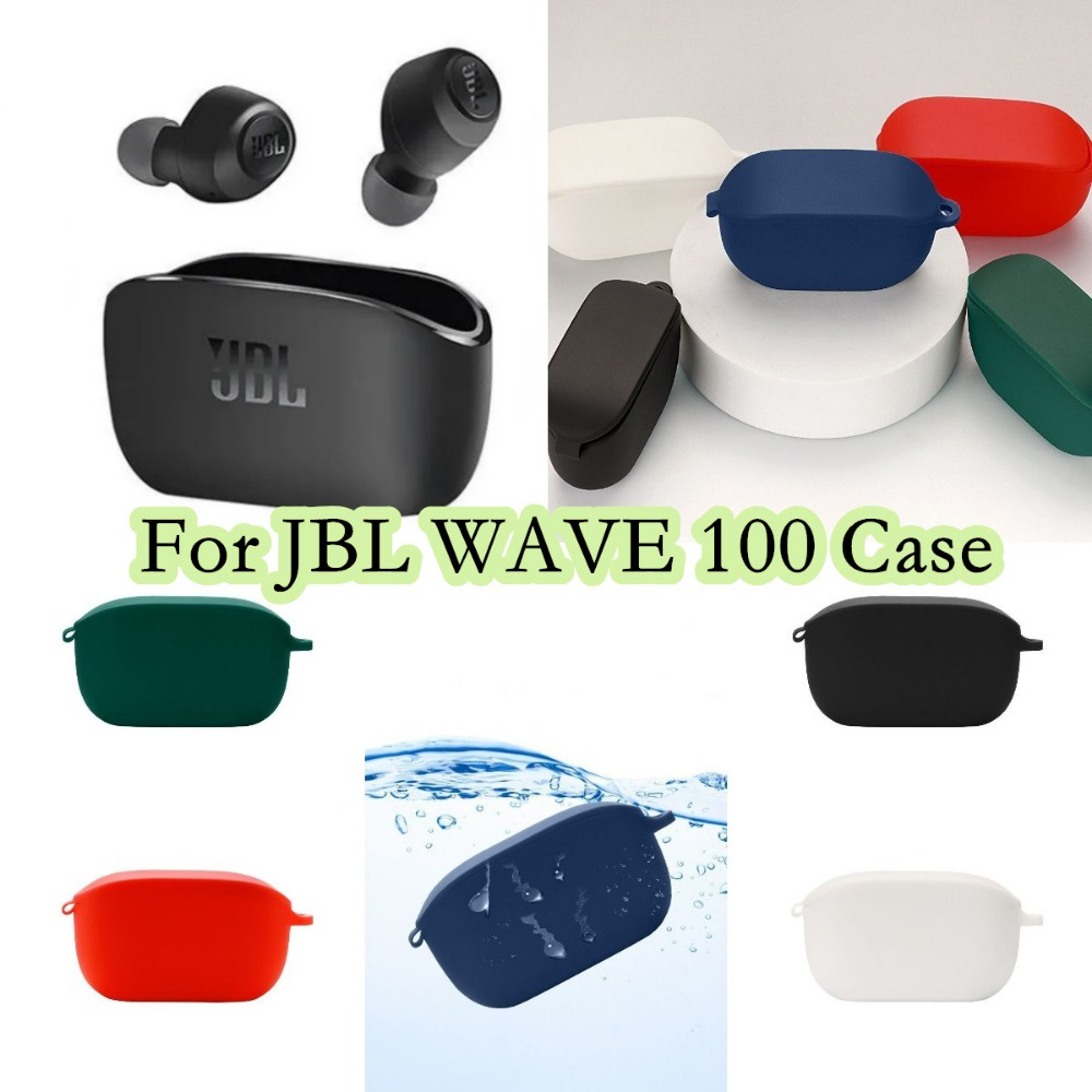 คุณภาพสูง-เคสหูฟัง-แบบนิ่ม-สีพื้น-สําหรับ-jbl-wave-100-jbl-wave-100-tws
