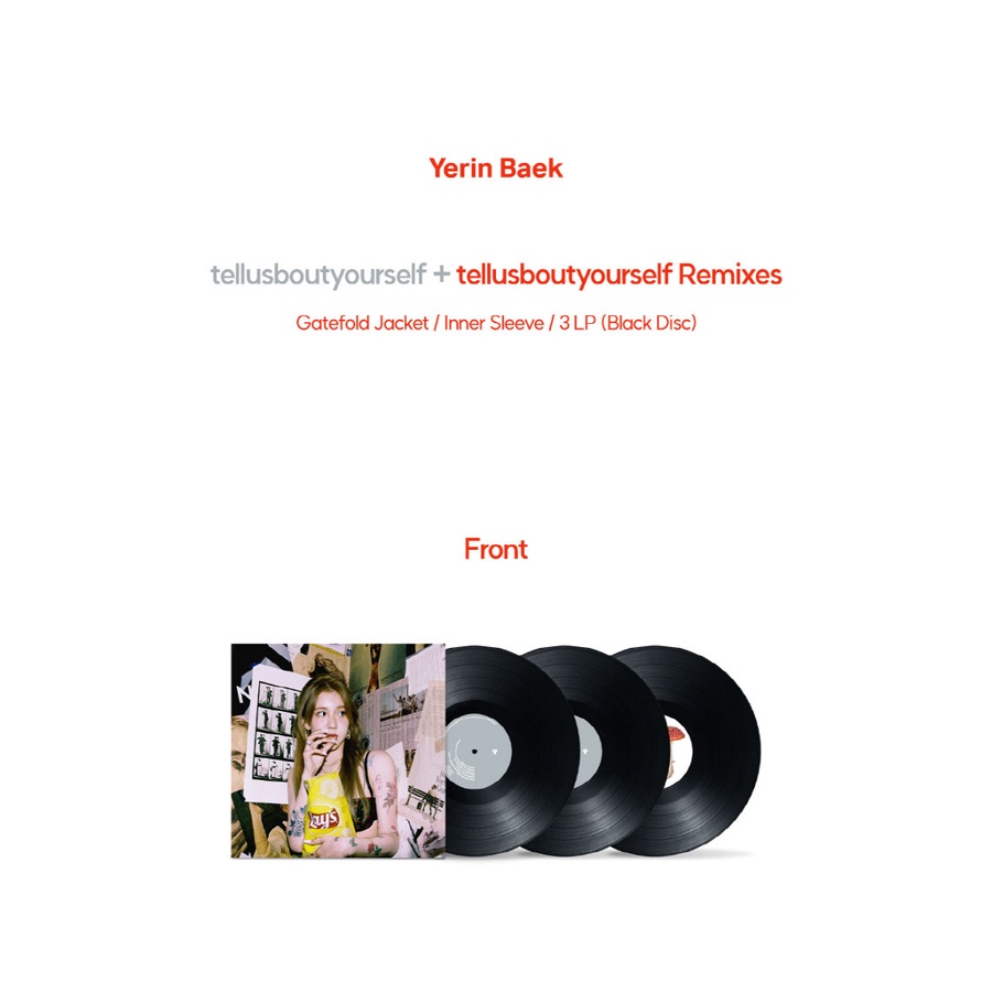 Yerin Baek Tellusboutyourself 3LP 合っ 送料込