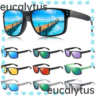 Eucalytus1 แว่นตากันแดด เลนส์โพลาไรซ์ ป้องกันรังสียูวี สไตล์เรโทร สําหรับขี่จักรยาน