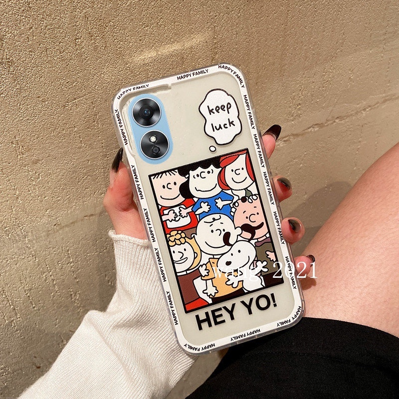 พร้อมส่ง-ใหม่-เคสโทรศัพท์มือถือแบบนิ่ม-ใส-บางมาก-ลายการ์ตูนสนูปปี้-สําหรับ-oppo-a58-a78-4g-2023-a58-4g