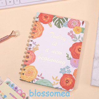 Blossomea สมุดโน้ต แพลนเนอร์รายสัปดาห์ ภาษาอังกฤษ ขนาด A5