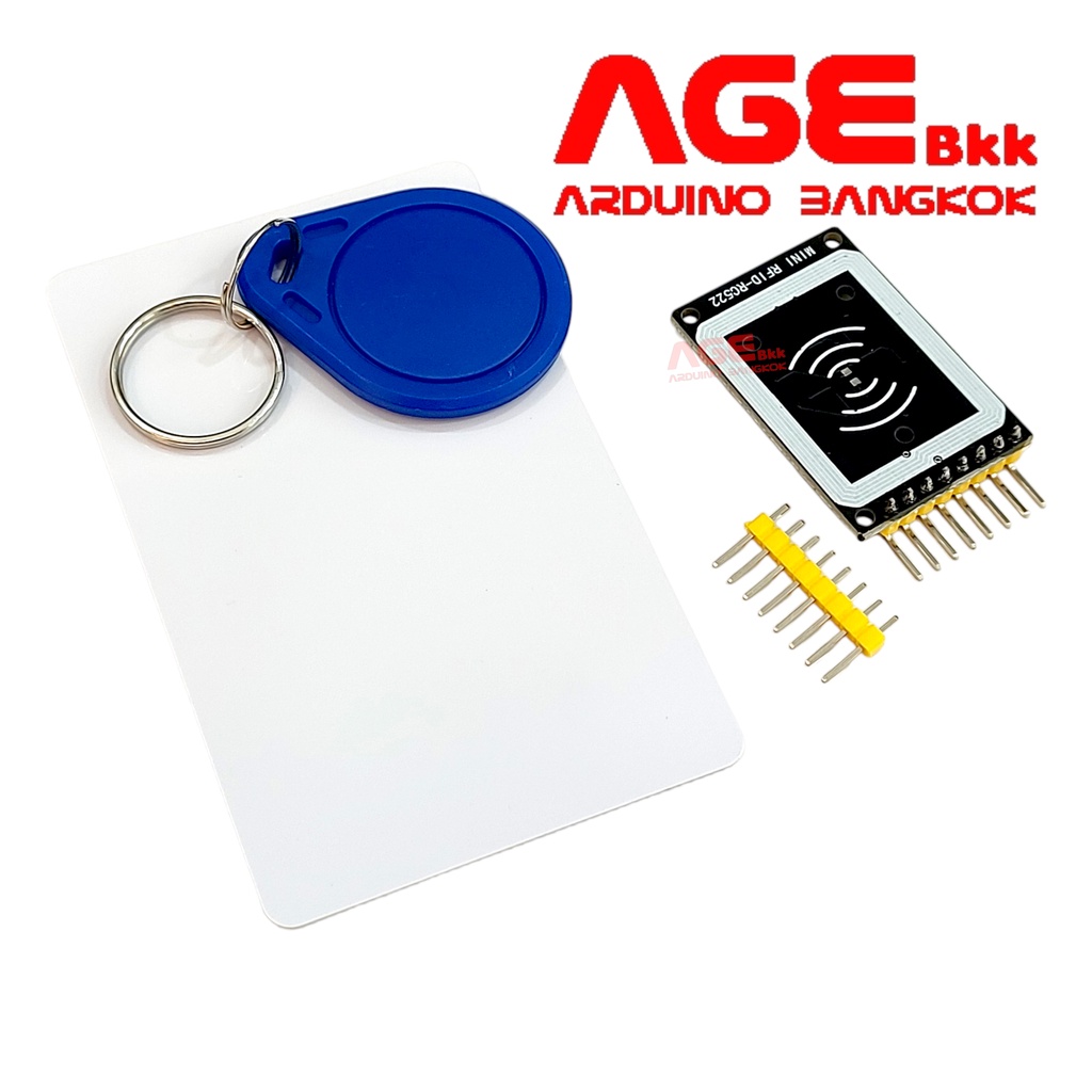 โมดูลอ่านบัตร RFID 13.56mhz mini RFID RC522 Module Card Reader | Shopee ...