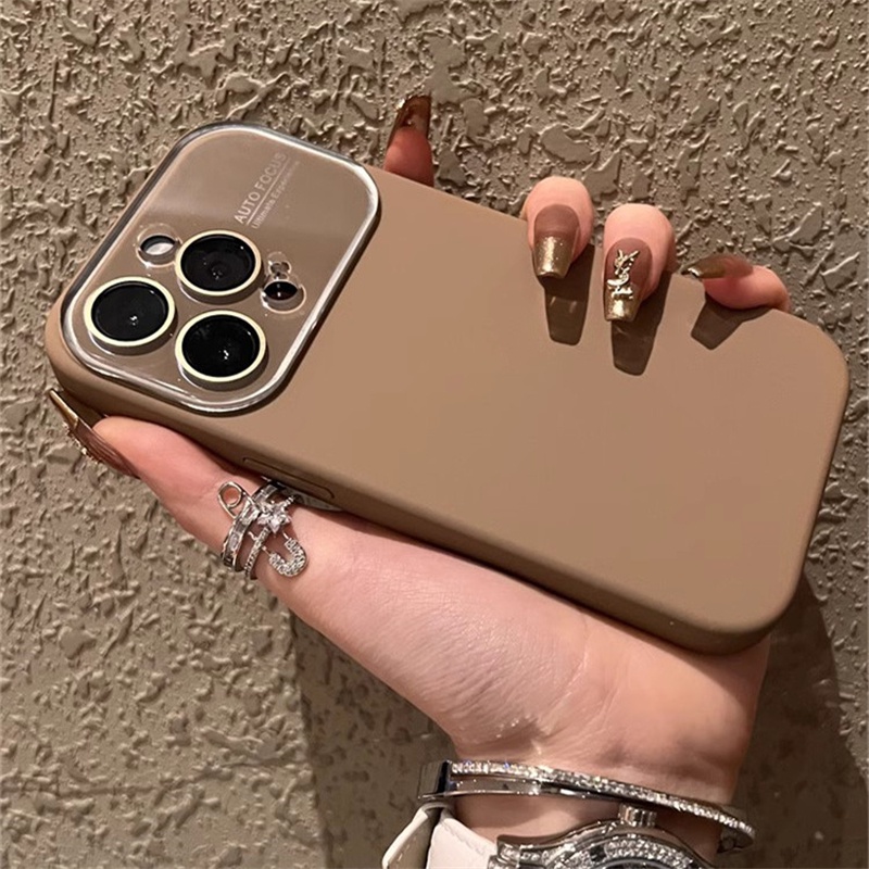 เคสโทรศัพท์มือถือซิลิโคน-ป้องกันเลนส์กล้อง-หรูหรา-สําหรับ-iphone-14-12-13-14-pro-max