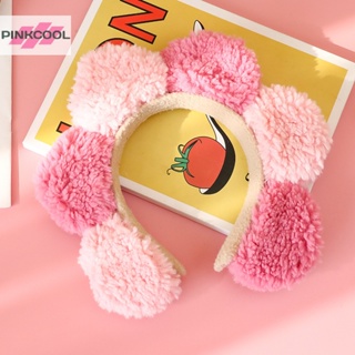 Pinkcool ที่คาดผม ผ้ากํามะหยี่ขนนิ่ม ลายดอกไม้ ดอกทานตะวัน สร้างสรรค์ อเนกประสงค์ การ์ตูนน่ารัก ที่คาดผมสี ฤดูใบไม้ร่วง และฤดูหนาว เครื่องประดับผม ขายดี