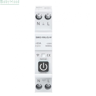 【Big Discounts】Tuya Zig bee Smart Circuit Breaker 1PDinRail Remote Control Switch with metering#BBHOOD