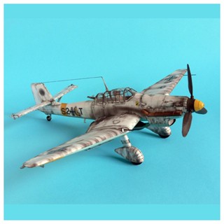 โมเดลเครื่องบินกระดาษ 1:33 GermanyJu-87 D-3 Stuka แฮนด์เมด DIY