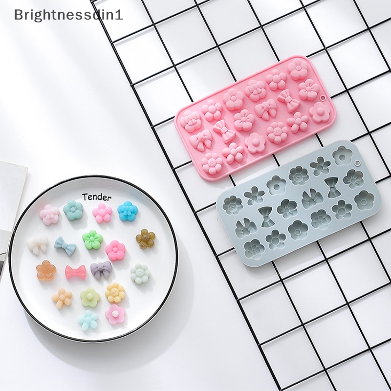 brightnessdin1-แม่พิมพ์ซิลิโคน-รูปโบว์-ดอกไม้-18-ช่อง-สําหรับทําช็อคโกแลต-เบเกอรี่-diy-1-ชิ้น
