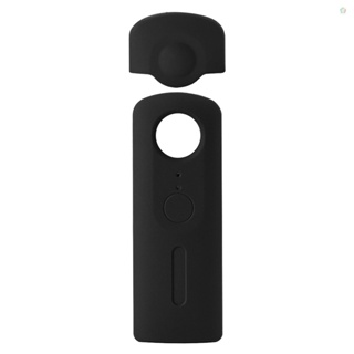 Audioworld Andoer เคสซิลิโคน ป้องกันกล้อง พร้อมฝาปิดเลนส์ สําหรับกล้อง Ricoh Theta V 360 องศา