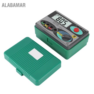ALABAMAR เครื่องวัดความต้านทานกราวด์ดิจิตอล LCD ความแม่นยำสูงพร้อมเครื่องมือตรวจสอบตัวบ่งชี้ LED