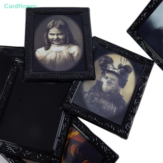 &lt;Cardflower&gt; กรอบรูปสยองขวัญ รูปใบหน้าผี 3D เปลี่ยนได้ สําหรับตกแต่งบ้านผีสิง ปาร์ตี้ฮาโลวีน