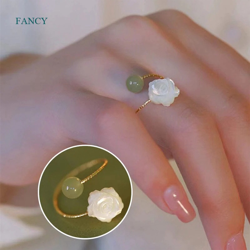 fancy-แหวนเงิน-925-ประดับหยกธรรมชาติ-พลอยคริสตัล-เครื่องประดับ-สําหรับผู้หญิง