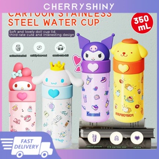 Lovely Cold-Hot Temperature Storage Sanrio Thermos Cup 350Ml Kawaii Water Bottle Keep Cold/Warm