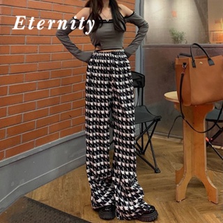 Eternity กางเกงขายาว กางเกงเอวสูง กางเกงขายาวผู้หญิง 2023 ใหม่ สไตล์เทรนด์แฟชั่นเกาหลี KZ23032807