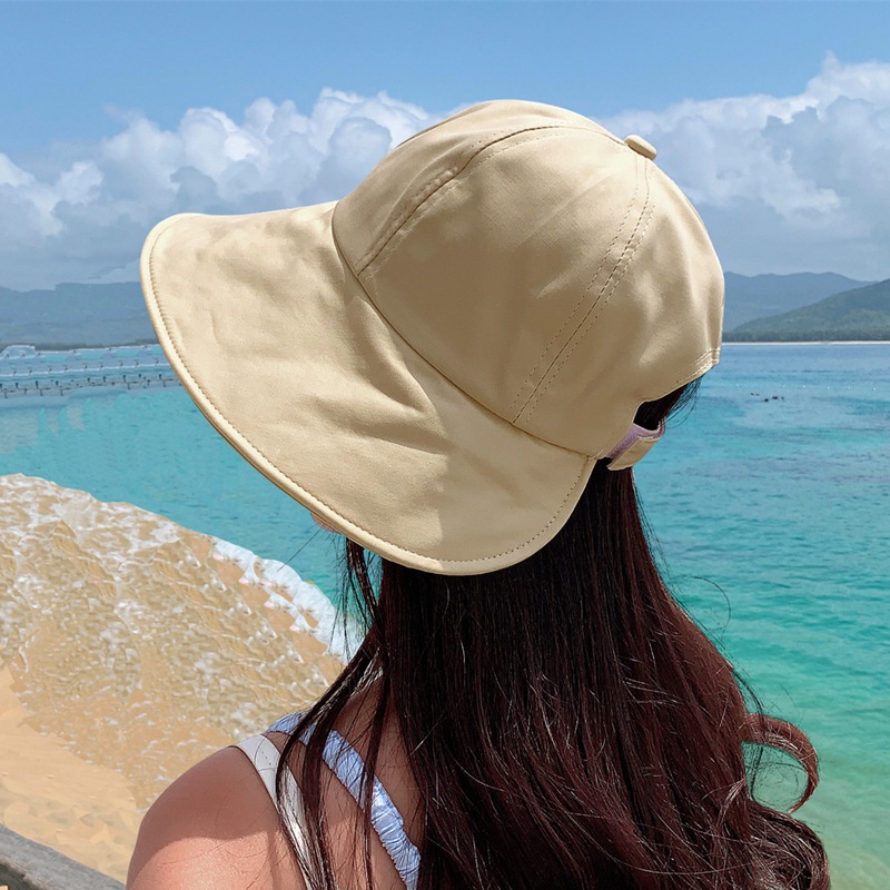 หมวกปีกกว้าง-ระบายอากาศ-สวมใส่สบาย-สามารถปรับได้-เหมาะกับเดินชายหาดกลางแจ้ง-แฟชั่นฤดูใบไม้ผลิ-และฤดูร้อน