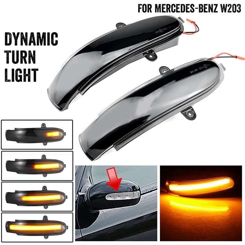 ไฟเลี้ยวไดนามิก-led-ติดกระจกมองข้าง-สําหรับ-mercedes-benz-c-w203-t-modell-cl203