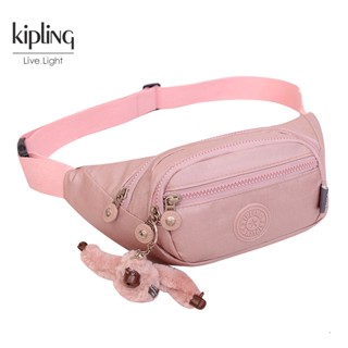 Kipling กระเป๋าคาดเอว หนัง น้ําหนักเบา แฟชั่นใหม่ สําหรับสตรี