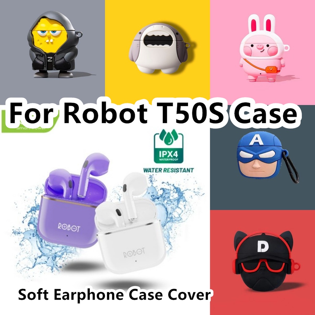 ลดราคา-เคสหูฟัง-แบบนิ่ม-ลายการ์ตูน-สําหรับ-robot-t50s-t50s-no-2