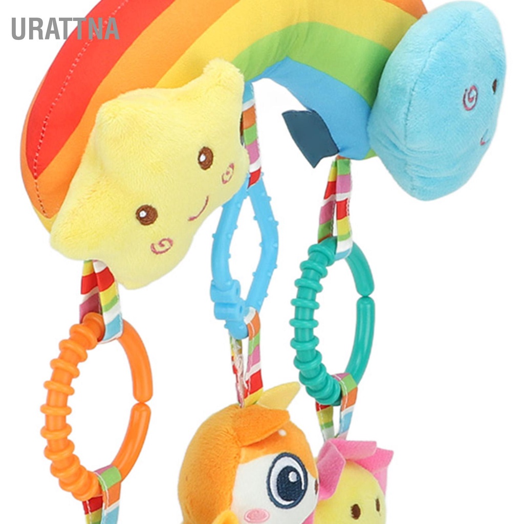 urattna-คาร์ซีทของเล่นเด็กแรกเกิดตุ๊กตาแขวนคลิปบนรถเข็นเด็กของขวัญเจลกัดฟัน