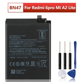 แบตเตอรี่ทดแทนใหม่ BN47สำหรับ Xiaomi RedMi6 Pro Redmi 6 Pro Mi A2 Lite แบตเตอรี่4000MAh