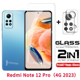 ฟิล์มกระจกนิรภัยกันรอยหน้าจอ เลนส์กล้อง ด้านหลัง สําหรับ Redmi Note 12 Pro 4G 2023 Note 12 Pro Note12Pro Note12 Pro + 4G 5G